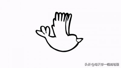 ​飞鸟简笔画(飞鸟简笔画简单又漂亮)