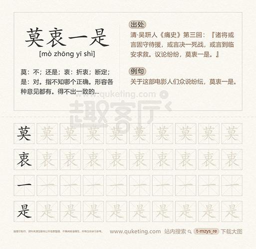 莫衷一是什么意思(莫衷一是释义)