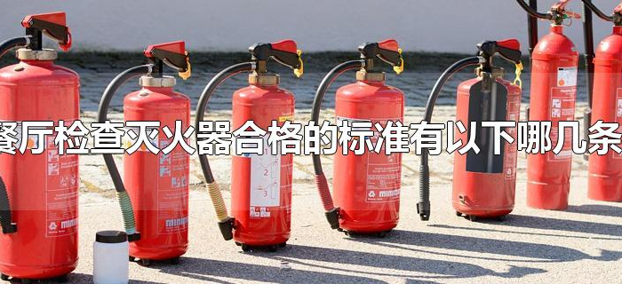 餐厅检查灭火器合格的标准有以下哪几条? 