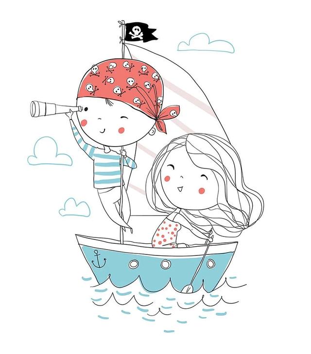 简单好看的简笔画可爱卡通（60张超Q超萌呆的简笔小可爱）(39)