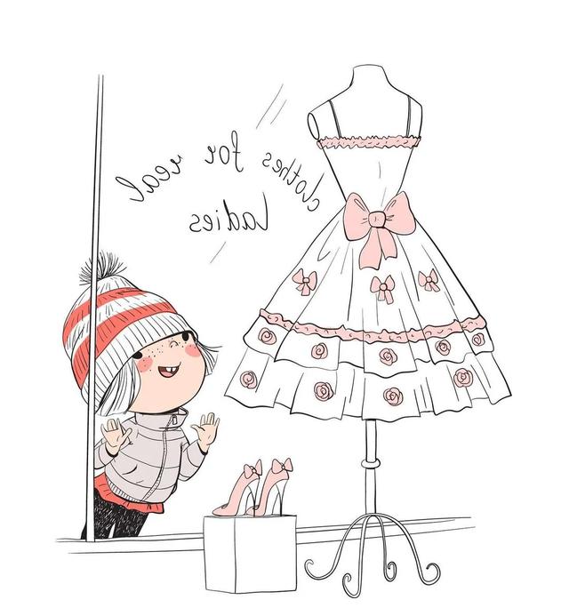 简单好看的简笔画可爱卡通（60张超Q超萌呆的简笔小可爱）(21)