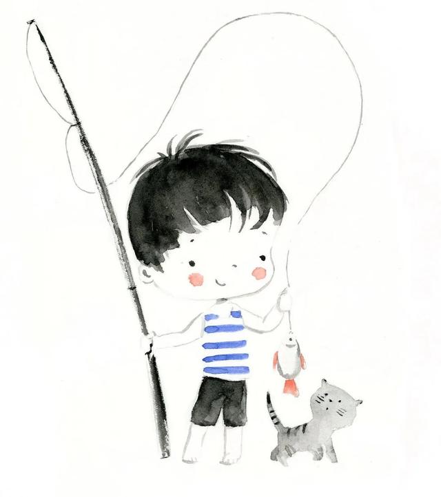 简单好看的简笔画可爱卡通（60张超Q超萌呆的简笔小可爱）(10)