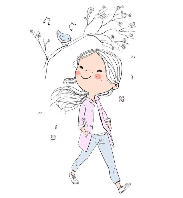 简单好看的简笔画可爱卡通（60张超Q超萌呆的简笔小可爱）(6)