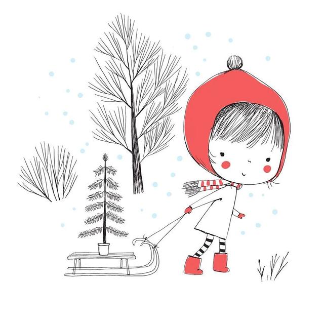 简单好看的简笔画可爱卡通（60张超Q超萌呆的简笔小可爱）(40)