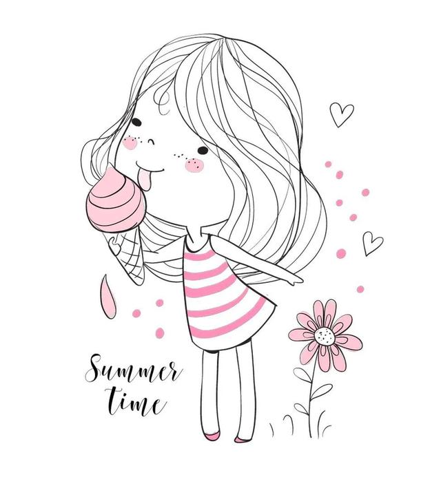 简单好看的简笔画可爱卡通（60张超Q超萌呆的简笔小可爱）(43)