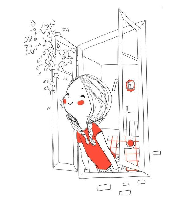 简单好看的简笔画可爱卡通（60张超Q超萌呆的简笔小可爱）(5)