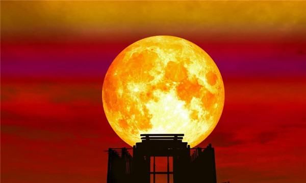 月亮为什么会变红,为什么月亮会变成红色的?图5