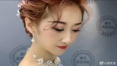 ​短发十种简单盘发学生