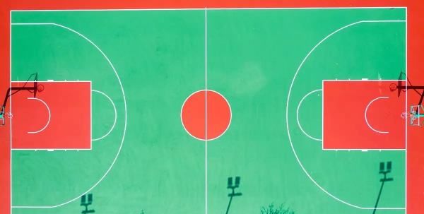 标准篮球场尺寸,一块篮球场的面积有多大?图2