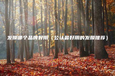 ​发膜哪个品牌好用(公认最好用的发膜推荐)