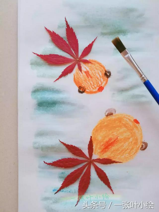 树叶拼贴画简单易懂 2步制作树叶拼贴画(10)