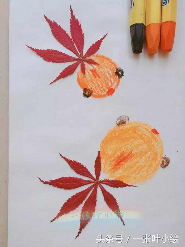 树叶拼贴画简单易懂 2步制作树叶拼贴画(9)