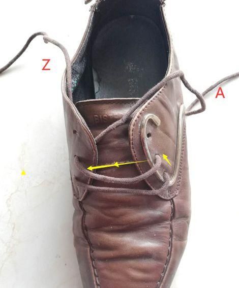 鞋带的系法图解,四孔一字鞋带的系法图解?图8