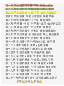 ​21天减肥法减肥食谱(秦昊21天减肥法)