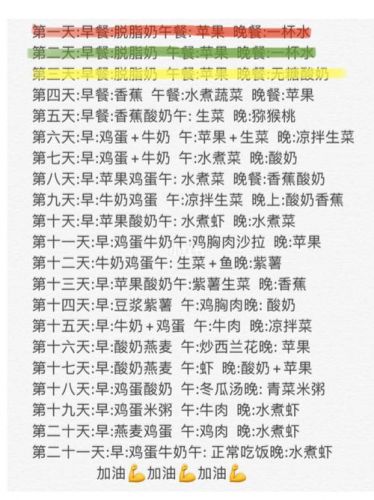 21天减肥法减肥食谱(秦昊21天减肥法)-第1张图片-