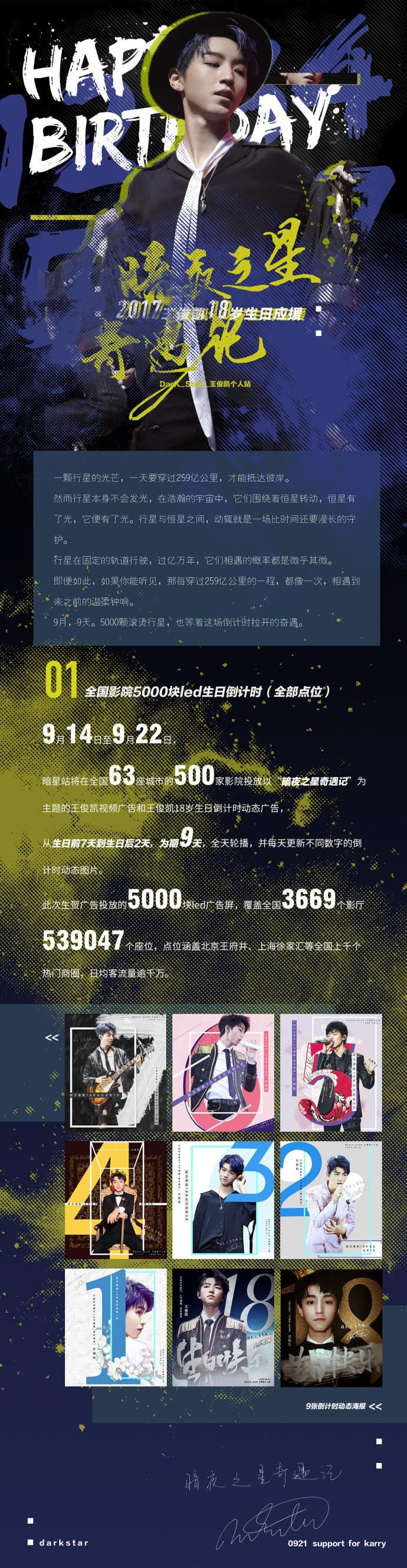 王俊凯将满18岁,粉丝壕气送百万应援,为他承包外太空和18架飞机