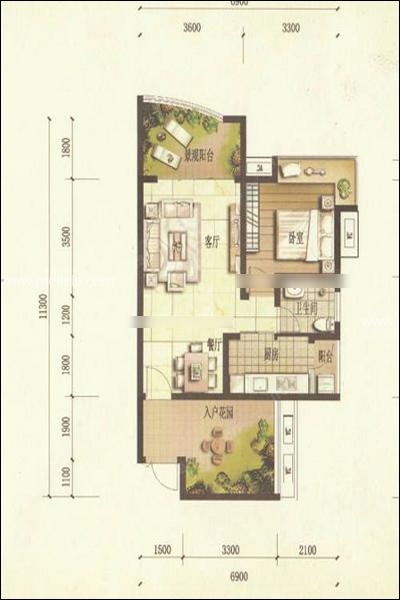 家装平面图怎么设计（6个家装平面设计图）(2)