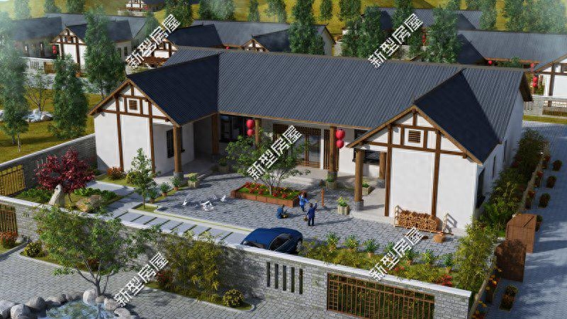 14套农村平房效果图,第3套好看又省钱,第12套中式小院太赞了