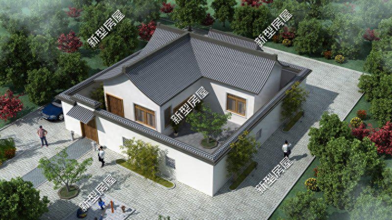 14套农村平房效果图,第3套好看又省钱,第12套中式小院太赞了