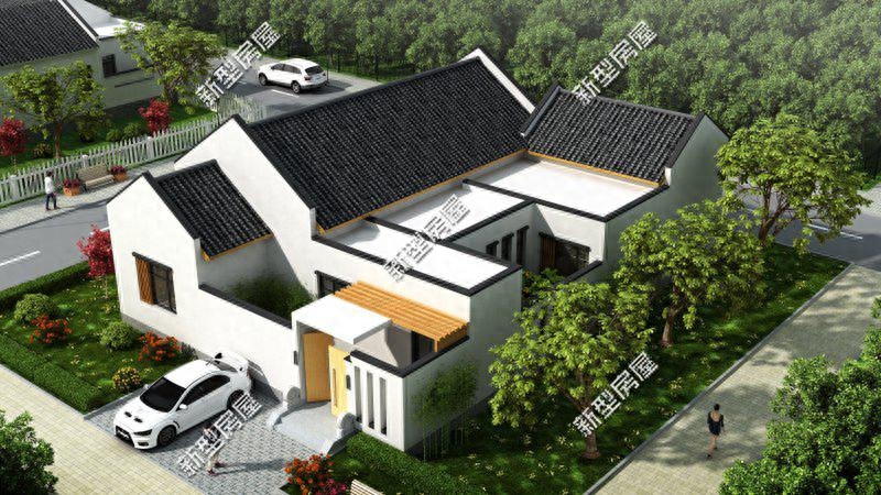 14套农村平房效果图,第3套好看又省钱,第12套中式小院太赞了