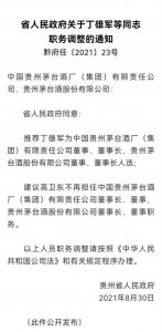 ​茅台集团重大人事变动，史上最年轻董事丁雄军首要难题是什么？