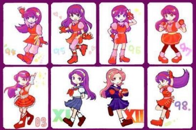 ​拳皇中的麻宫雅典娜的服装造型为什么那么多？