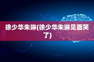 ​徐少华朱琳(徐少华朱琳见面哭了)