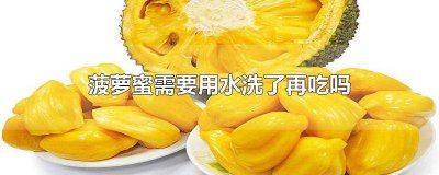 ​菠萝蜜需要用水洗了再吃吗 菠萝蜜需要用水洗了再吃吗为什么