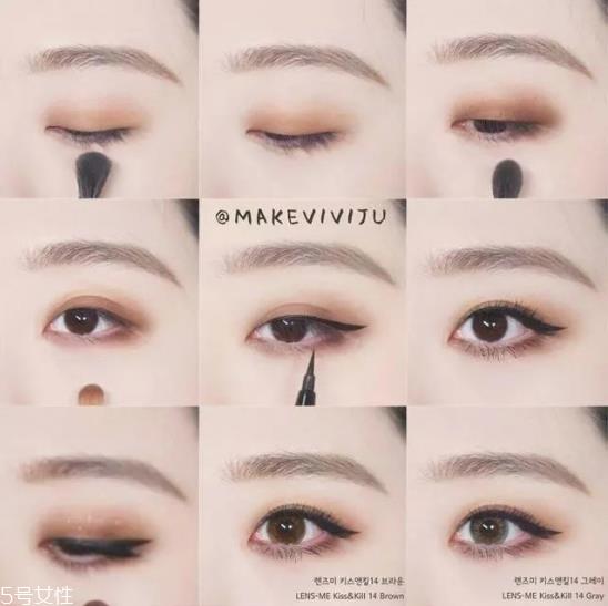 画眼妆的步骤 大眼妆的画法步骤图 画眼妆的步骤 大眼妆的画法步骤图