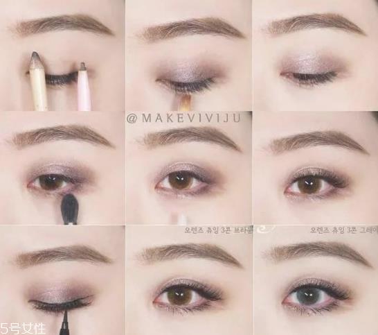 画眼妆的步骤 大眼妆的画法步骤图 画眼妆的步骤 大眼妆的画法步骤图