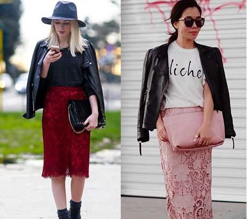 蕾丝裙配什么上衣 蕾丝裙上衣搭配图片 蕾丝裙配什么上衣 蕾丝裙上衣搭配图片