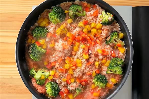 红酱奶酪焗饭的家常做法步骤图解