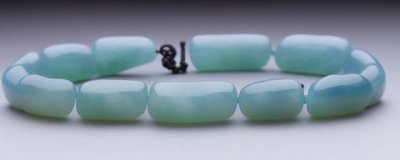 ​蓝水糯种化翡翠手镯