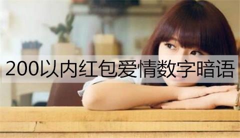 微信上200以内红包爱情数字暗语2