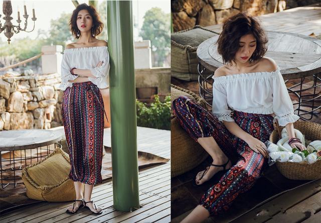 白色露脐上衣怎么搭配才好看