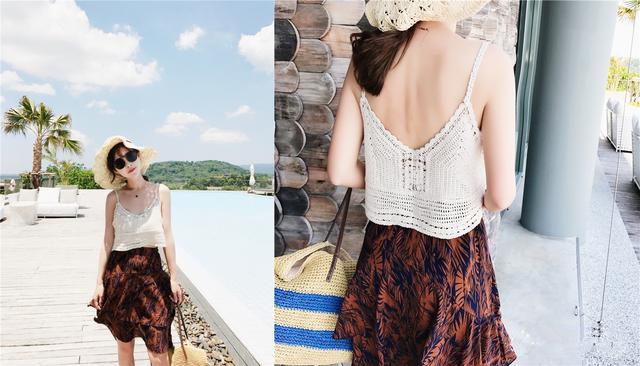 白色露脐上衣怎么搭配才好看