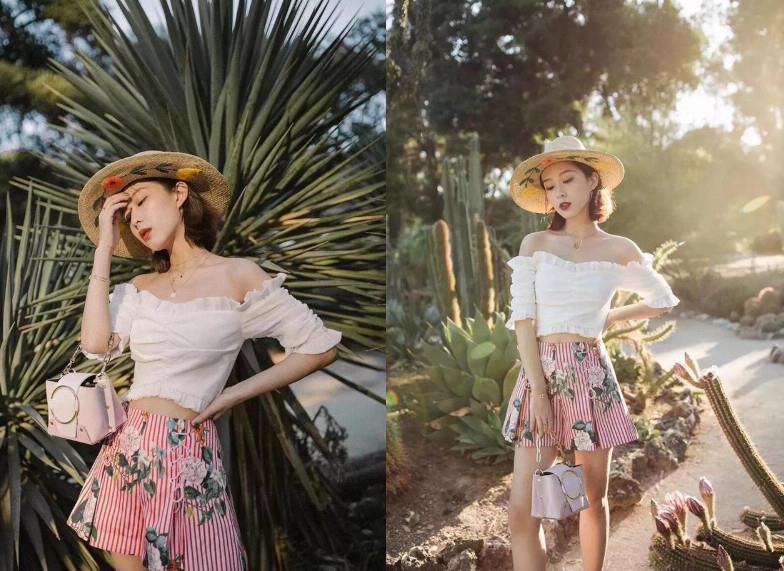 白色露脐上衣怎么搭配才好看