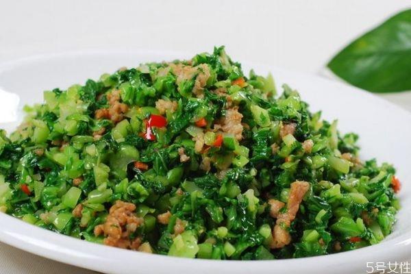 雪里红怎么做好吃呢 吃雪里红有什么作用呢