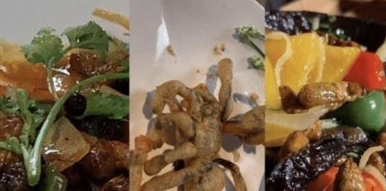 邓紫棋品尝“虫子餐”,鼓起勇气尝了一口,因“爆浆”而尖叫