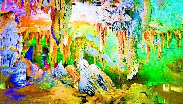 南宁市马山县之游,“天河倒影”~金伦洞