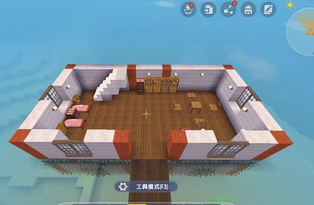 迷你世界:300秒速建“水上别墅”,颜值太高,玩家:想住一辈子