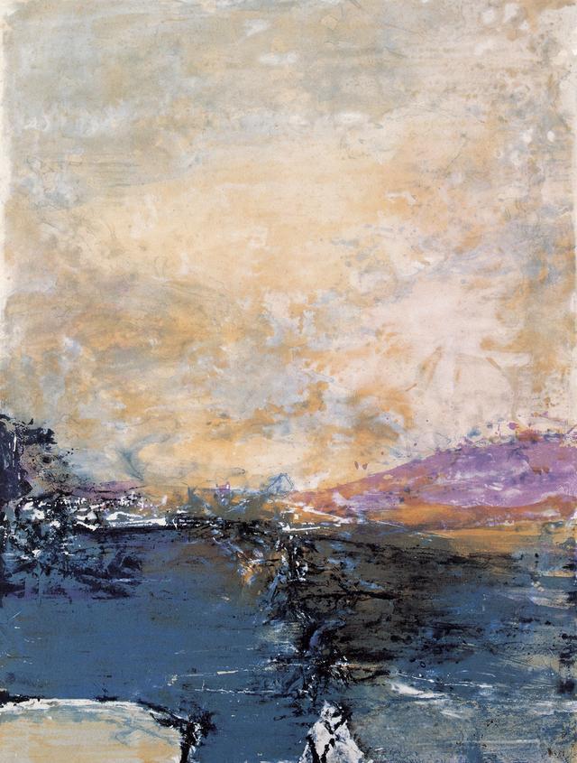 一幅画值几个亿,抽象画艺术大师赵无极画作欣赏