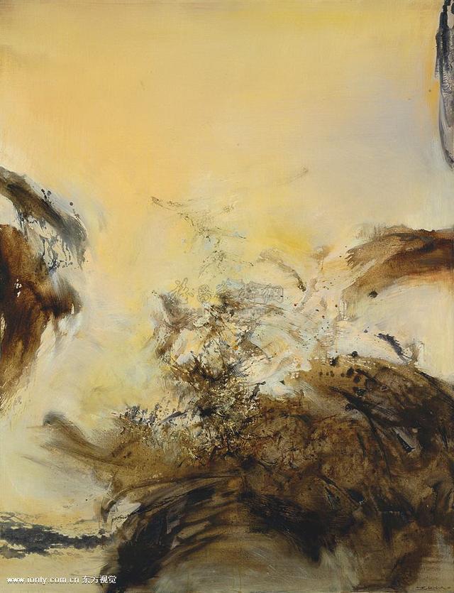 一幅画值几个亿,抽象画艺术大师赵无极画作欣赏