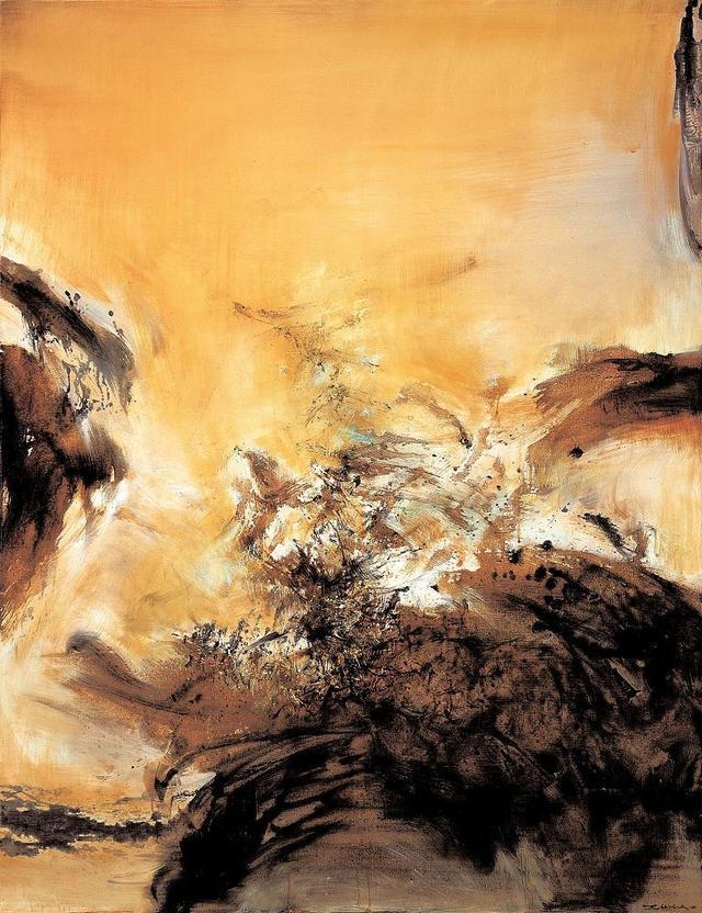 一幅画值几个亿,抽象画艺术大师赵无极画作欣赏