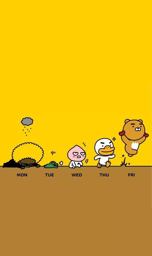 可爱简约壁纸，大屏幕手机壁纸，卡通超萌锁屏，不进来会后悔滴