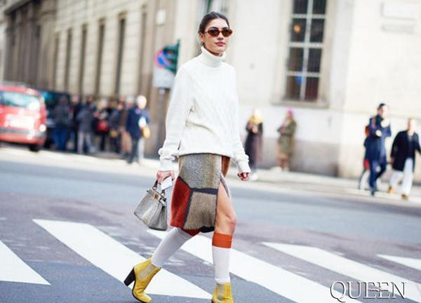 白毛衣搭配丨有一场白色暖流即将来袭,还不快和杨紫一起迎接它!