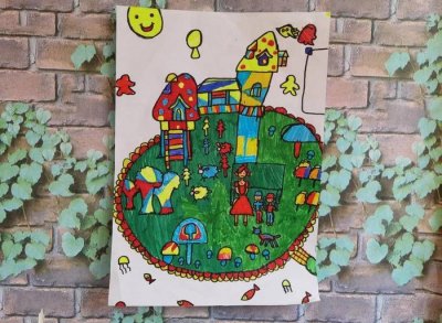 ​水彩、剪纸、创意手工画，孩子们心中的小学生活是这样的