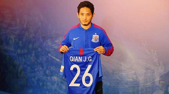 申花新援钱杰给得知姓氏意思后很无奈！随后表示：希望都赚钱