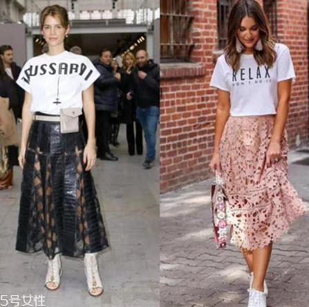 白色t恤下面穿什么？白色t恤下面怎么搭配？