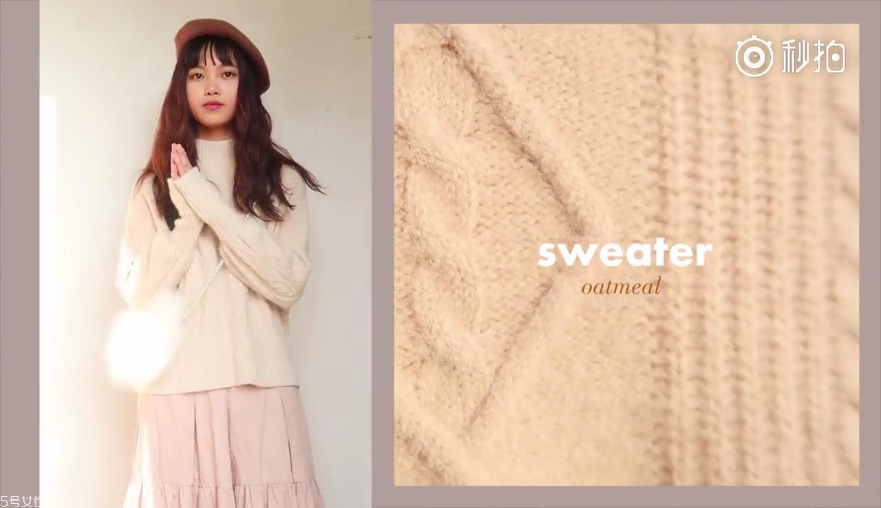 5款冬季女生衣服搭配学生图片